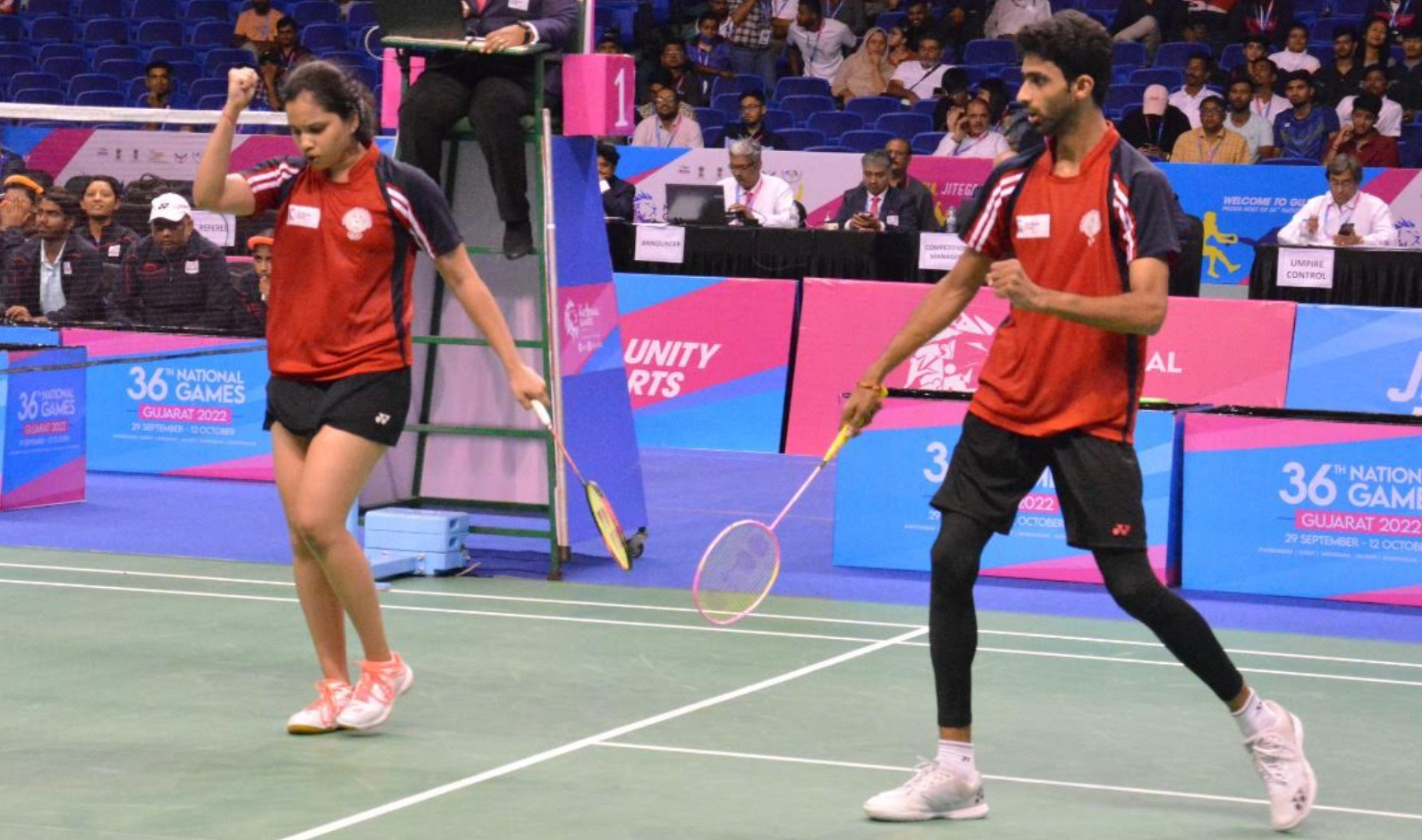 You are currently viewing Telangana’s troika of Sai, Sumeeth & Sikki ambush Prannoy’s Kerala to win gold