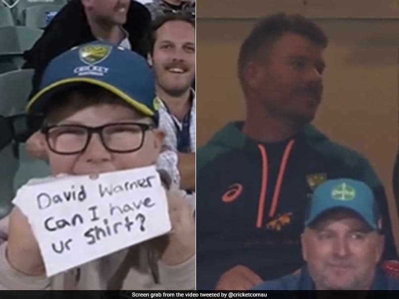 You are currently viewing Young Fan Asks For David Warner’s Shirt On Air During ODI vs England. This Happens Next – Watch