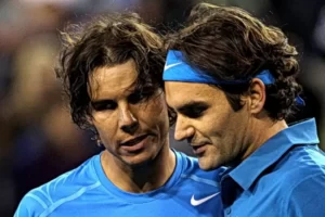 Read more about the article Roger Federer downs Rafael Nadal and rain
